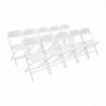 Chaises Pliantes Blanches - Bolero - Fourniresto