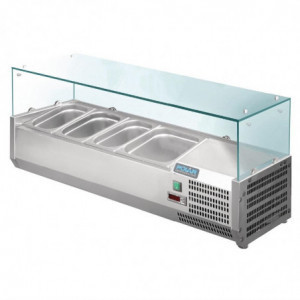 Vitrina refrigerada para ingredientes 3x GN 1/3 y 1x GN 1/2 Serie G - Polar - Fourniresto