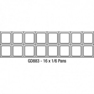 Mostrador de preparación 2 puertas - 527 L 16 X GN 1/6 - Polar - Fourniresto