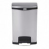 Cubo de basura con pedal frontal de acero inoxidable Slim Jim - 50L - Rubbermaid