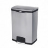 Cubo de basura con pedal frontal de acero inoxidable Slim Jim - 90L - Rubbermaid