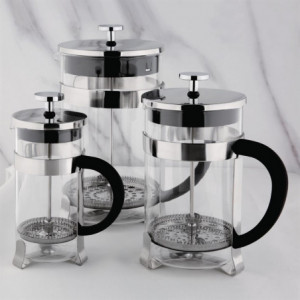 Cafetera de émbolo de acero inoxidable 3 tazas - 350 ml - Olympia