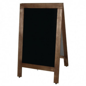 Panel de acera marco de madera 850 x 500 mm - Olympia - Fourniresto