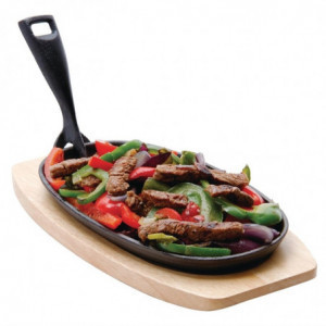 Plato de hierro fundido ovalado 240x140mm - Olympia - Fourniresto