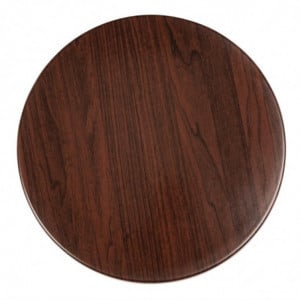 Plato de mesa redonda marrón oscuro - 600 mm - Bolero