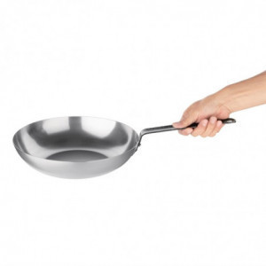 Wok de acero al carbono de 28 cm - Vogue - Fourniresto