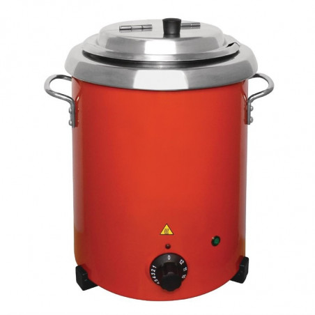 Olla de sopa roja con asas - 5,7L - Buffalo