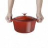 Large Round Red Dutch Oven - 4L - Vogue