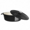 Black Oval Casserole Dish - 5L - Vogue