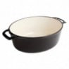 Grande Cocotte Ovale Noire - 6L - Vogue