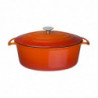 Gran Cacerola Ovalada Naranja - 6L - Vogue