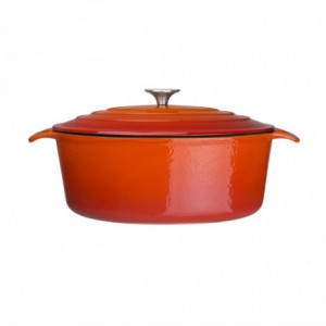 Gran Cacerola Ovalada Naranja - 6L - Vogue