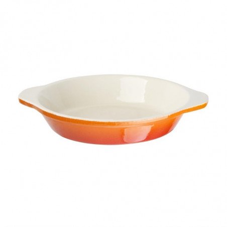 Plato de gratin redondo naranja - 400 ml - Vogue