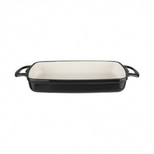 Plato de Hierro Fundido Rectangular Negro - 1,8 L - Vogue