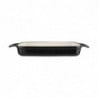 Rectangular Black Cast Iron Dish - 1.8 L - Vogue