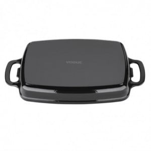 Rectangular Black Cast Iron Dish - 1.8 L - Vogue