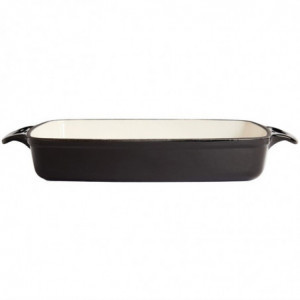 Plato de Hierro Fundido Rectangular Negro - 2,8L - Vogue