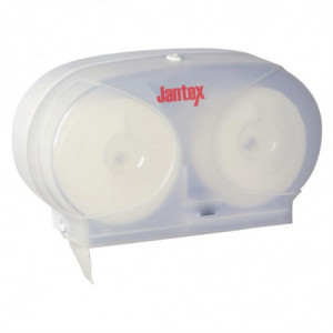 Distribuidor doble de papel higiénico sin mandril - Jantex - Fourniresto