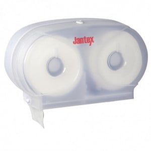 Dispensador doble de papel higiénico - Jantex - Fourniresto