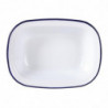 Enamelled steel serving dish 280x190x55mm - Set of 6 - Olympia - Fourniresto