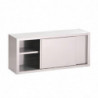 Placard Mural Inox Avec Portes Coulissantes - L 1400 x P 400 mm - Gastro M