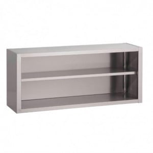 Placard Ouvert Mural en Inox-L 1200 x P 400mm - Gastro M