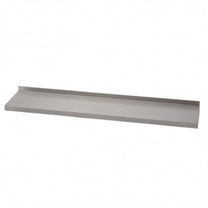 Estantería de pared de acero inoxidable sin soportes L 1000 x P 400mm - Gastro M