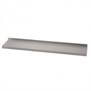 Estantería de pared de acero inoxidable sin soportes - L 1400 x P 400mm - Gastro M