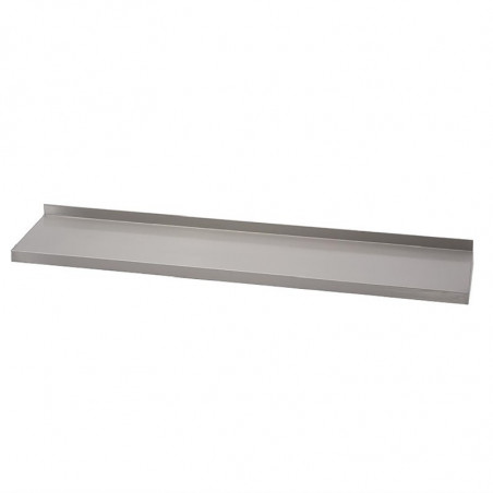 Estantería de pared de acero inoxidable sin soportes - L 1800 x P 400mm - Gastro M