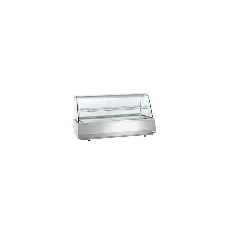 Vitrina refrigerada profesional GN 3/1 con cristal curvo