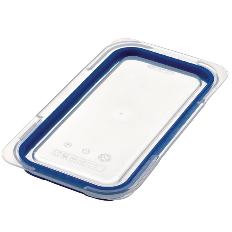 Tapa azul de ABS sin BPA - GN 1/3 - Fourniresto