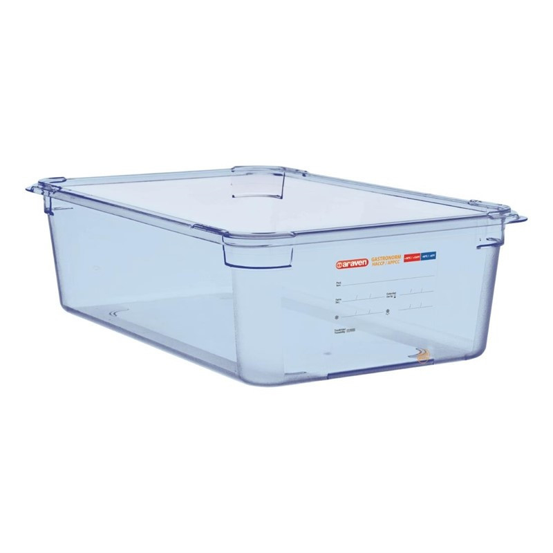 Caja hermética azul ABS GN1/1 150mm - Araven - Fourniresto