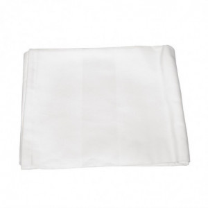 Nappe blanche bande de satin 910 x 910mm - Mitre Luxury - Fourniresto