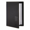 Contemporary A4 Black Menu Cover - Securit - Fourniresto