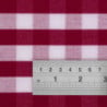 Mantel cuadrado a cuadros rojos en poliéster 1780 x 1780mm - Mitre Essentials - Fourniresto