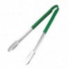 405mm green serving tongs - Vogue - Fourniresto