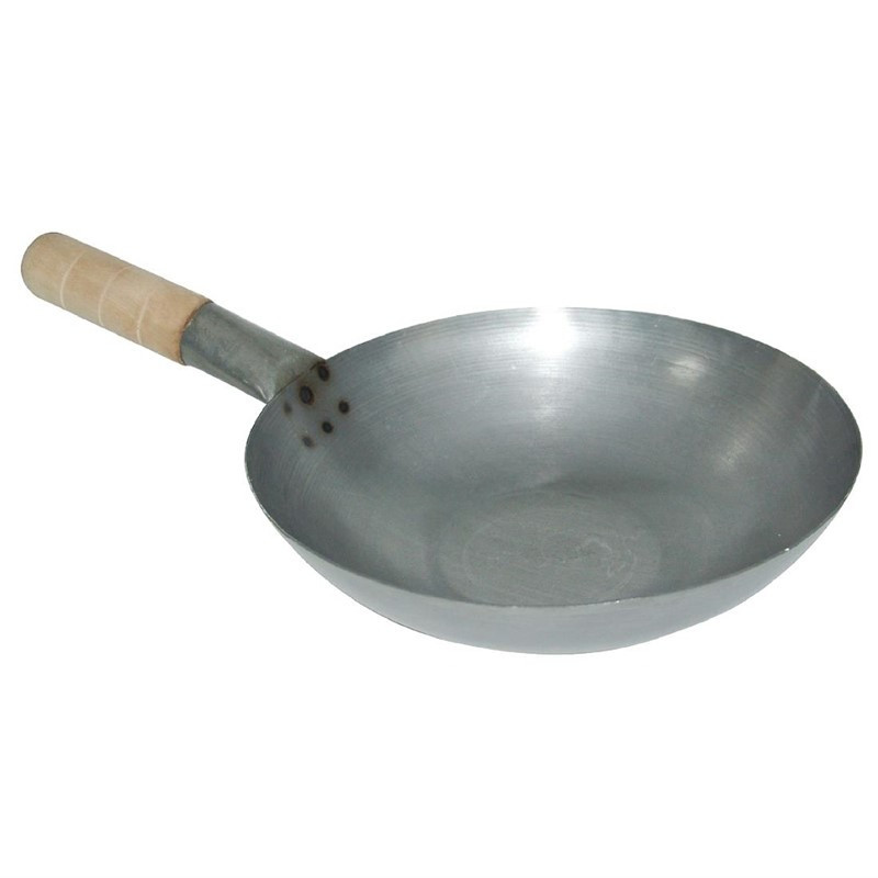 Wok de acero al carbono - 33 cm - Vogue - Fourniresto