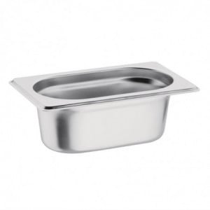 Bandeja gastronorm de acero inoxidable GN 1/9 100mm - Vogue - Fourniresto