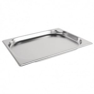 Gastronorm Stainless Steel Container GN 1/2 100mm - Vogue - Fourniresto