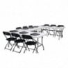 Mesa Plegable en el Centro Blanca 1,8 m - Bolero