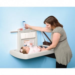 Mesa para cambiar horizontal de polipropileno - Rubbermaid