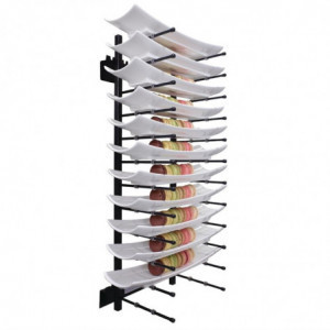 Soporte de platos de pared para 12 platos - FourniResto