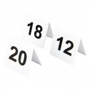 Lote de números de mesa de plástico 11-20 - Olympia - Fourniresto