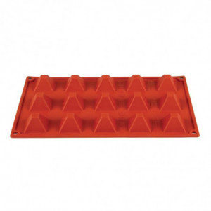 15 Pyramid Silicone Mould - Pavoni