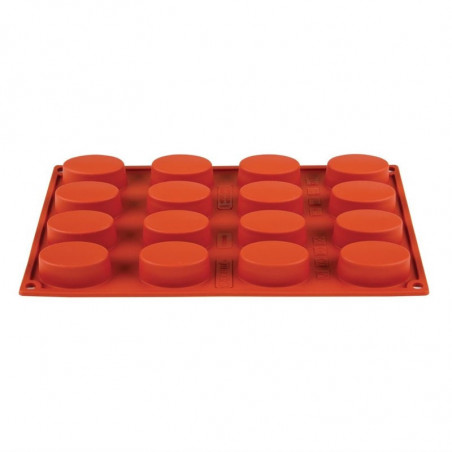 16 Oval Silicone Mould - GN 1/3 - Pavoni