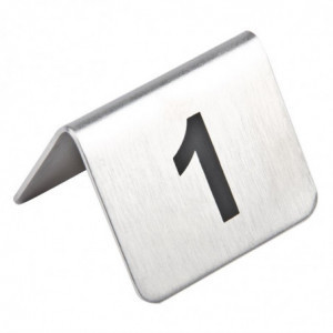 Números de mesa de acero inoxidable del 1 al 10 - Olympia - Fourniresto