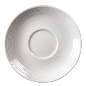 Plato para taza de té apilable Linear 20cl - Lote de 12 - Olympia - Fourniresto