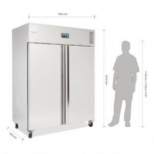 Armario refrigerado negativo de 2 puertas - 1300 L - Polar - Fourniresto