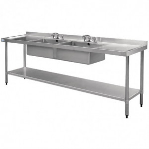 Stainless Steel Sink - L 2400 x D 600 mm - Vogue