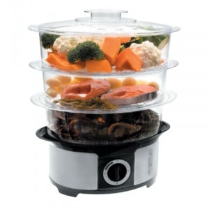 Cocedor al vapor eléctrico - 12 L